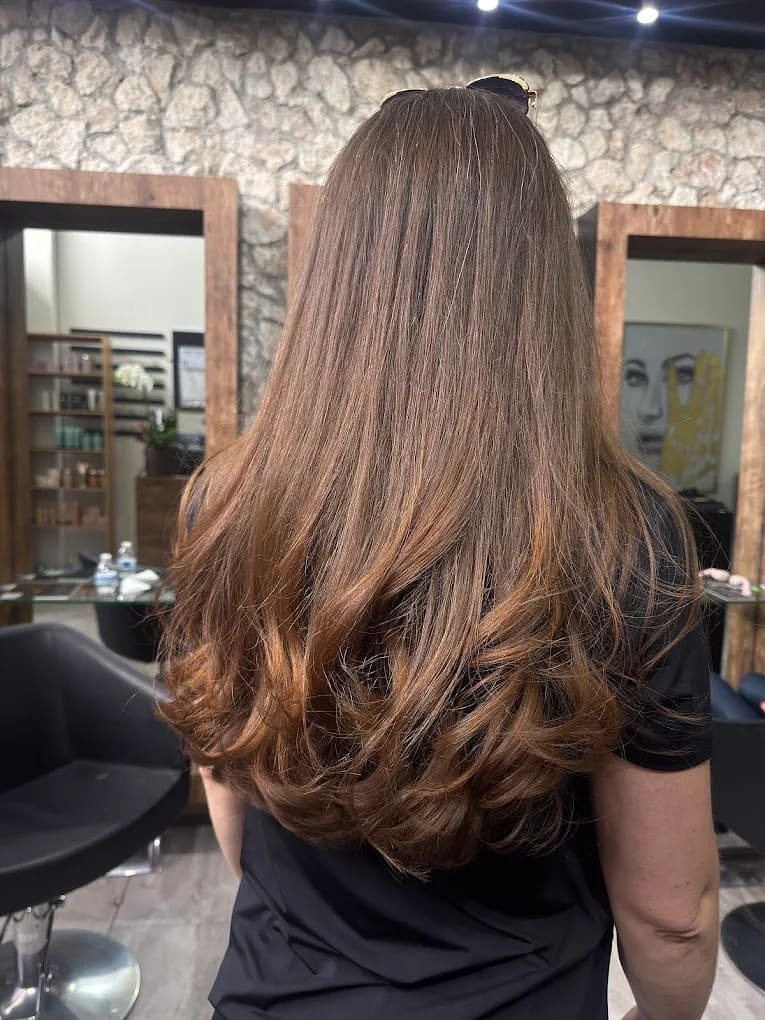 Keratina realizado en Luxe Hair & Beauty Salon, Cancún
